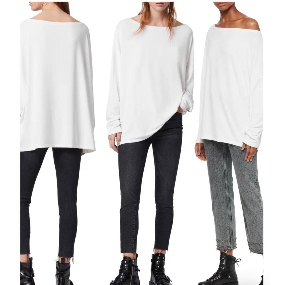 ALL SAINTS RITA OVERSIZED ONE SHOULDER TOP ❤️IN STORES❤️NWT❤️